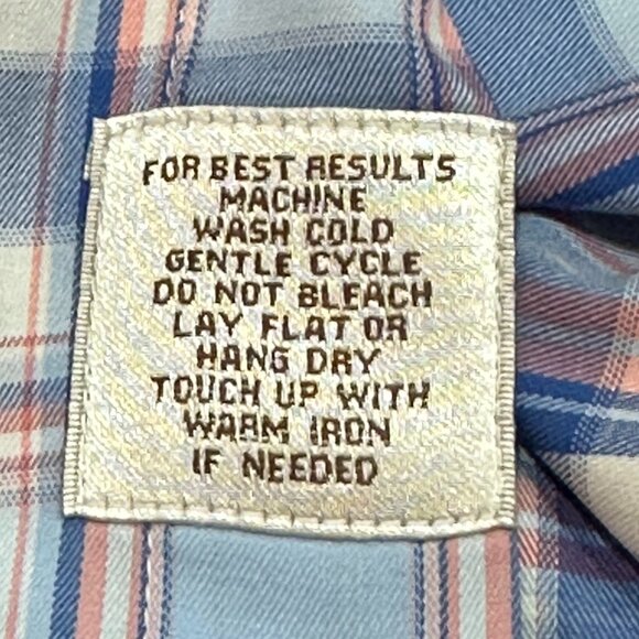 Peter Millar Plaid Long Sleeve Button Down Cotton Dress Shirt Size Large - Picture 8 of 8